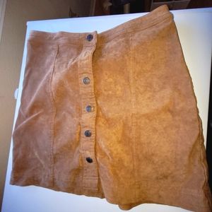 ABERCROMBIE AND FITCH BROWN SKIRT WITH BUTTONS SIZE MEDIUM